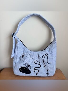 baggu shoulder bag with embroidered ballet design